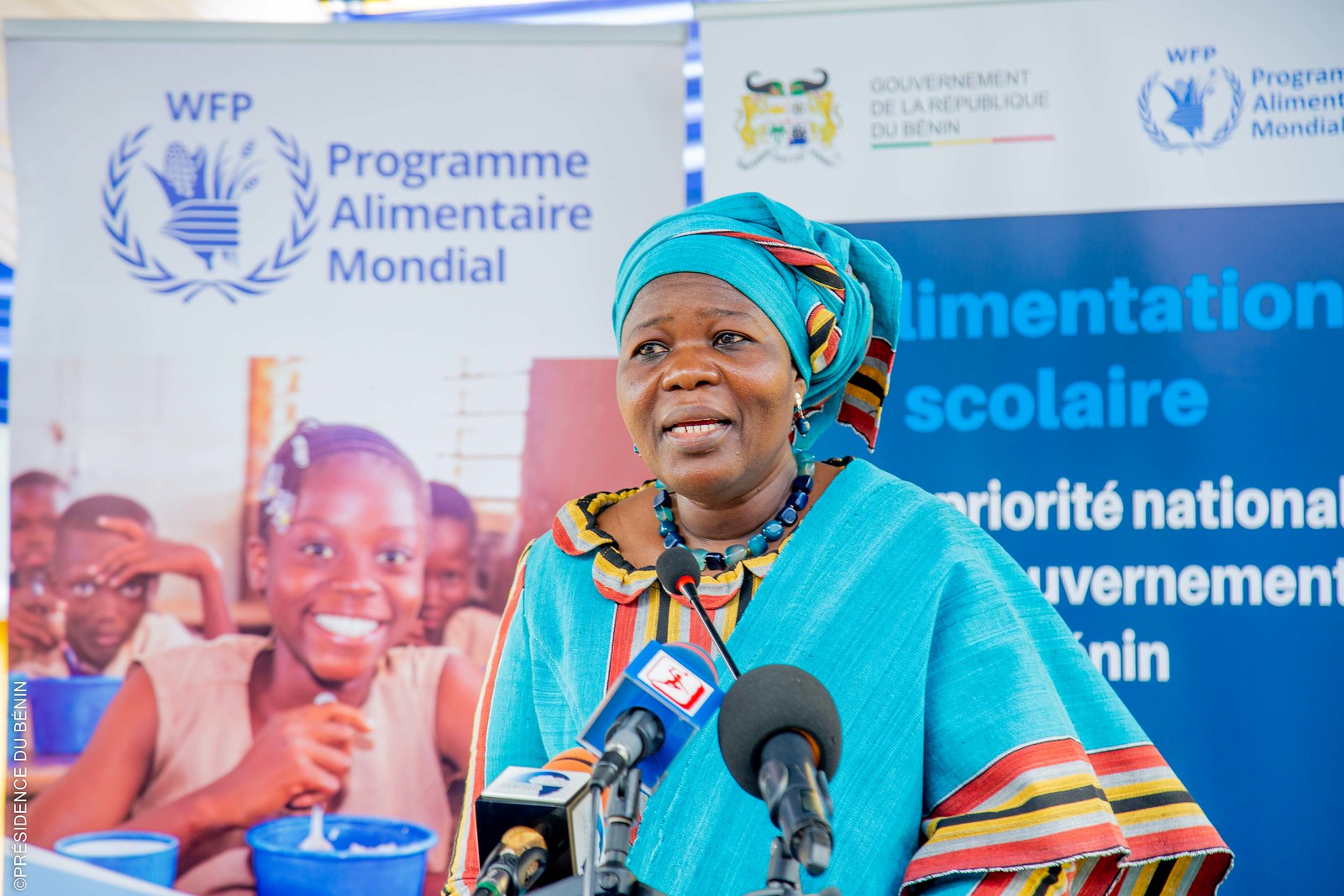 La Vice-présidente de la République du Bénin, Madame Mariam Chabi TALATA.